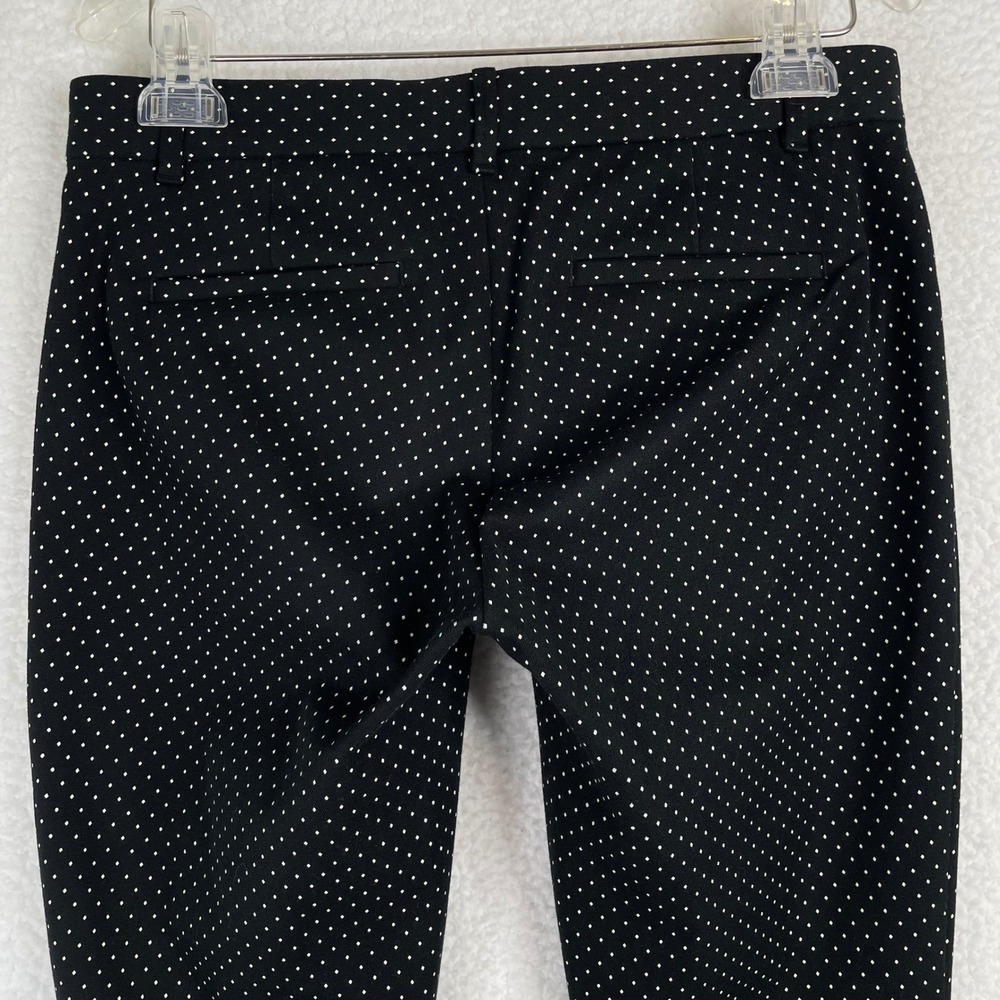 Gap Womens Black White Polka Dot Skinny Ankle Pants Size 4 Regular Mid Rise - Picture 3 of 10
